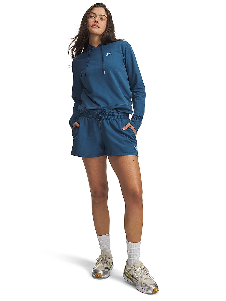 UNDER ARMOUR Damen Shorts UA Sport Terry dunkelblau | XL — Bild 3